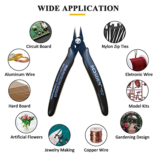 10 Pack Small Micro Wire Cutters Flush Cutter Pliers 5 (10 Count)