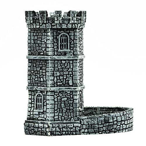 Dice Tower D&D Castle Dice Rolling Tower for Role Playing Games (11.5 Ounce)