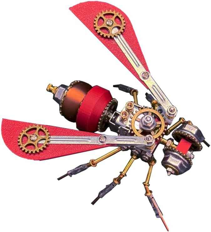 3D DIY Gear Predator A Metal Puzzle Kits, 120PCS Mechanical Snail Metal Steampunk Insect Model Kit, Creative Collectible Display Piece for Adults