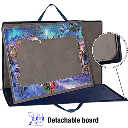 1000 Piece Jigsaw Puzzle Board with Padded Cover (1000 Count)