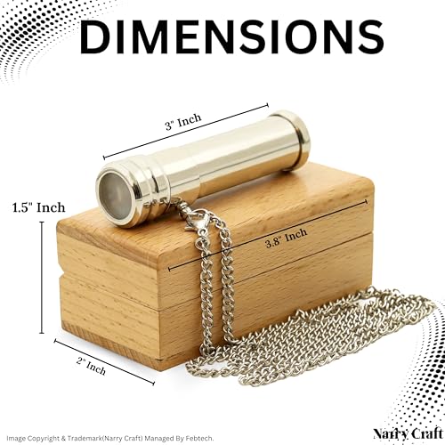Brass Kaleidoscope with Wooden Box