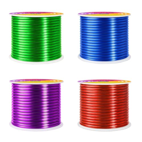 10 Gauge Rainbow Anodized Aluminum Craft Wire (128 Foot)