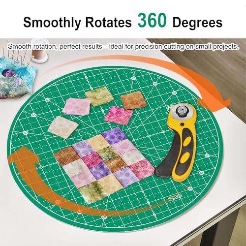 13"x13" Round Rotating Cutting Mat