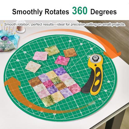 13"x13" Round Rotating Cutting Mat