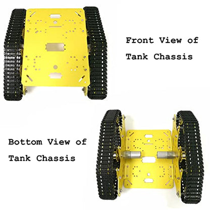 Professional TS300 Shock Absorption Robot Tank Chassis with Suspension Supporting Holder for Arduino Raspberry Pie