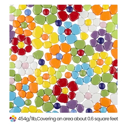 Petal Mosaic Tiles for Crafts Bulk