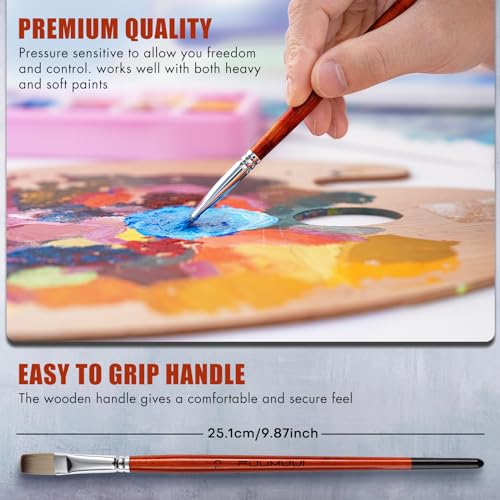 14pcs Acrylic Paint Brushes (14 Count)