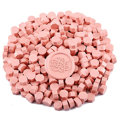 360Pcs Dusty Pink Sealing Wax Beads (360 Count)