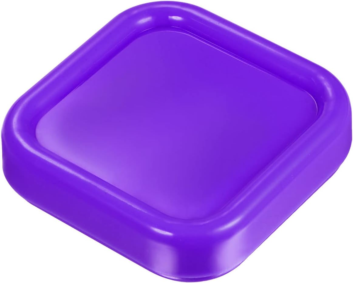 HARFINGTON Magnetic Pin Cushion Square Plastic Magnetic Sewing Pin Holder Storage Case Needle Cushion Tool for Sewing DIY Projects, Purple