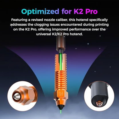 Official K2 Pro Ceramic Heating Block Hotend Kit