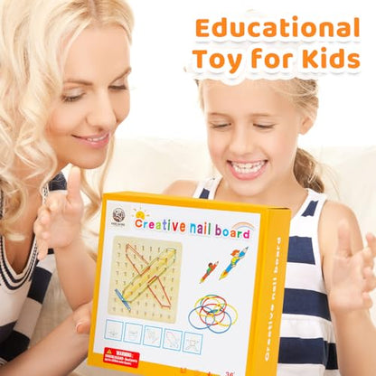 2Pack Wooden Geoboard