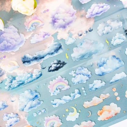 6 Rolls Cloud PET Tape Set