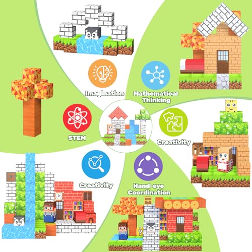 200PCS Magnetic Blocks (200 Count)