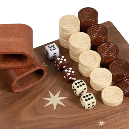 Handcrafted Wooden Backgammon Set