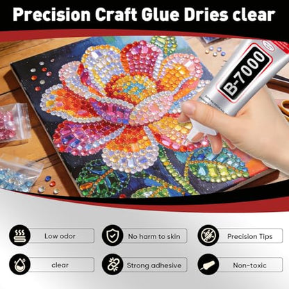 3 PCS 110ml B7000 Rhinestone Glue Clear (3 Count)