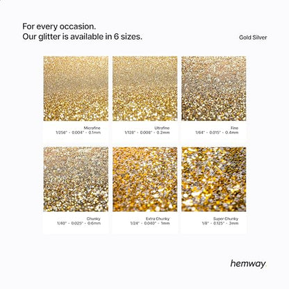 Resin Glitter Gold Silver 100g Extra Chunky (3.5 Ounce)
