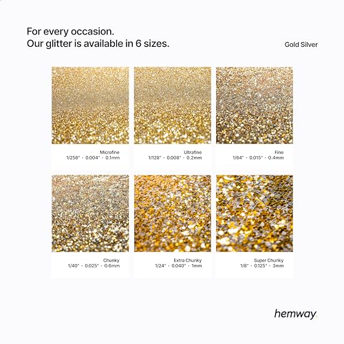 Resin Glitter Gold Silver 100g Super Chunky (3.5 Ounce)