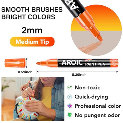 28 Colors Acrylic Paint Markers (28 Count)