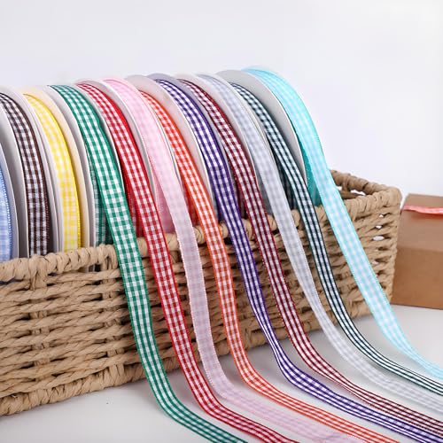 Classic Gingham Checkered Ribbon