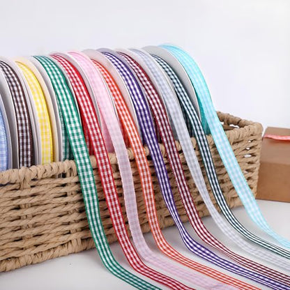 Classic Gingham Checkered Ribbon