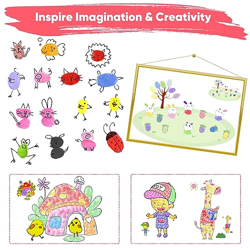 16 Colors Washable Stamp Pads & Ink Pads for Kids