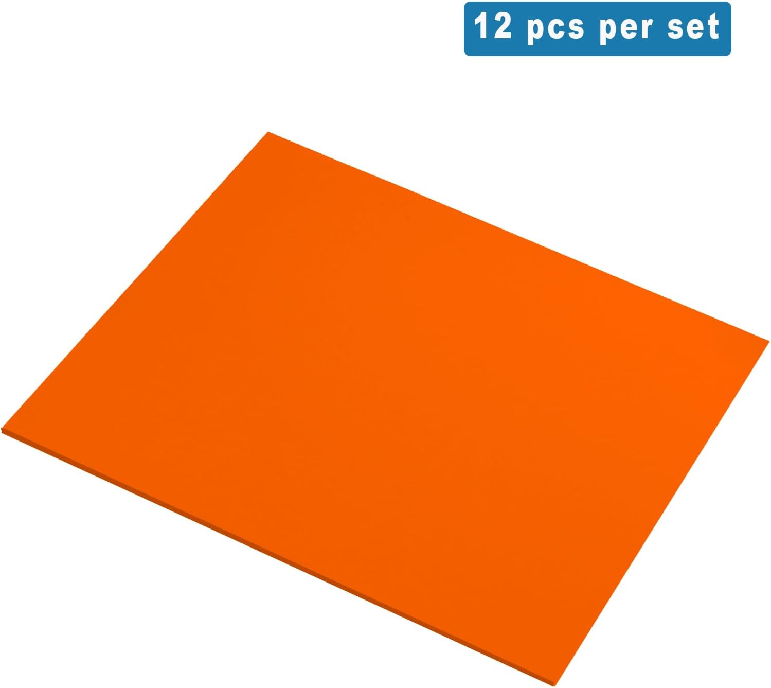 QIDIWIN EVA Foam Craft Sheets - 9x12 Inch 2mm Thick Versatile Non-Adhesive Foam for DIY, Cosplay, Scrapbooking, Classroom Projects - Durable, Flexible, Perfect for Crafting, 12 Pack(Orange) - Crafty Corner
