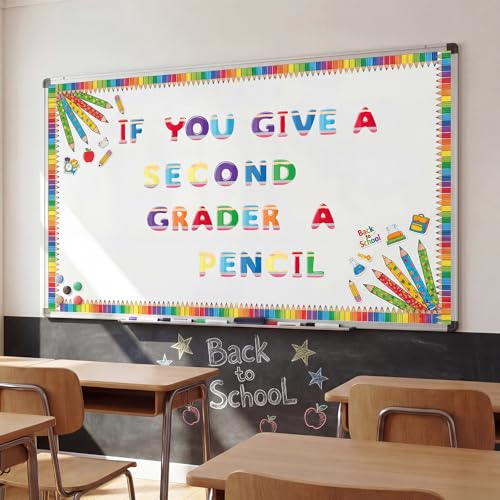 221 Pcs Colorful Pencil Bulletin Board Letters for Classroom (221 Count)