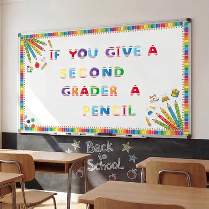 221 Pcs Colorful Pencil Bulletin Board Letters for Classroom (221 Count)