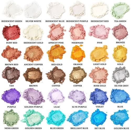 Mica Powder 36 Colors (12.6 Ounce)