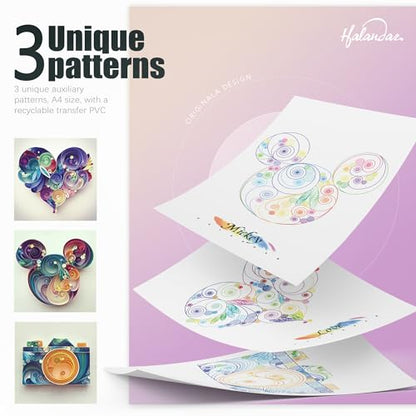 Paper Quilling Tools Set with 45 Colors 5mm 900pcs Quilling Strips