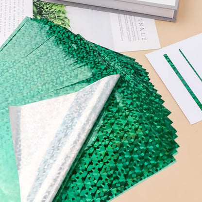 50 Sheets Green Gemstone Toner Reactive Foil