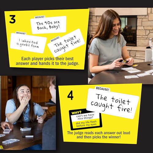 Why Because Party Game for Families Friends or Adults 3