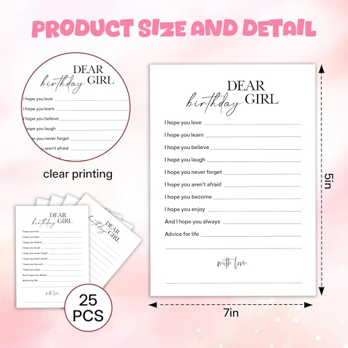 Birthday Party Game Cards for Adults