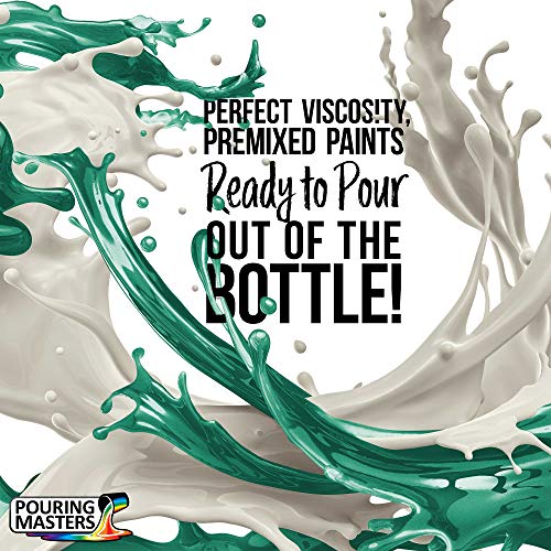 Pouring Masters Aqua Metallic Pearl Ready to Pour Acrylic Pouring Paint (8 Fl Oz)
