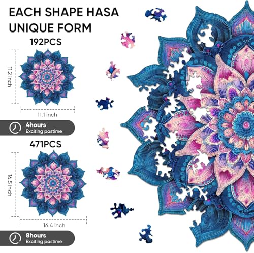 Mandala Wooden Puzzle (192 Count)