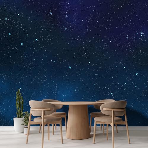 Wall Sticker Wall Mural Beautiful Scenery of The Starry Night
