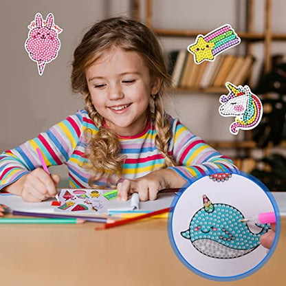 5D Unicorn Diamond Painting Stickers Kits Arts and Crafts for Kids