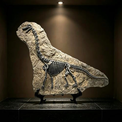 Resin Brachiosaurus Dinosaur Fossil Statue Model Simulated Skeleton Home Office Display Decorative Craft Box Decoration
