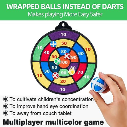 2in1 Magnetic Dart Board for Kids Adult (24 Count)