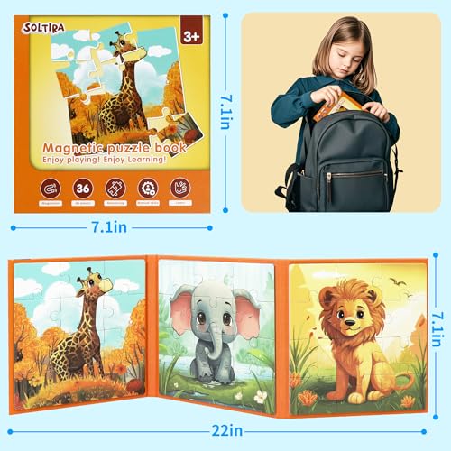 Magnetic Puzzles for Toddlers 3 (36 Count)