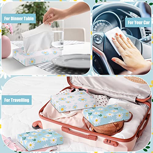 24 Packs 960 Sheets Tissue Cube Car Facial Boxes Disposable Facial Travel Tissues Holder Soft Watercolor Boxes 2 Ply 40 Sheets for Wedding Household Car Kitchen Bathroom (960 Count)