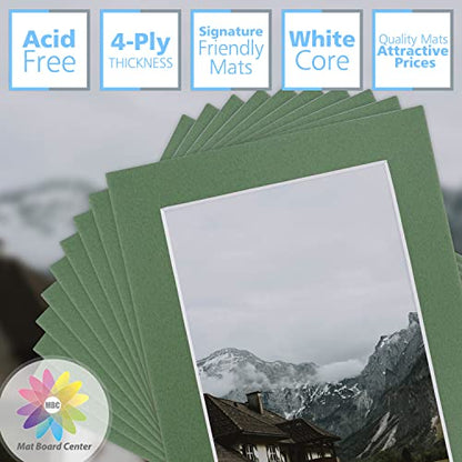 Mat Board Center 10 Pack 5x7 Photo Mats for 4x6 Picture