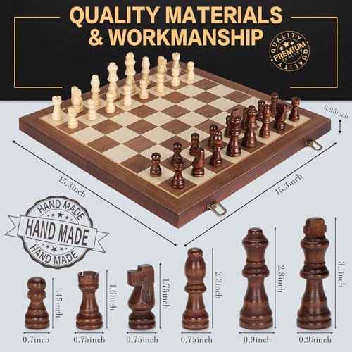 Magnetic Wooden Chess Set