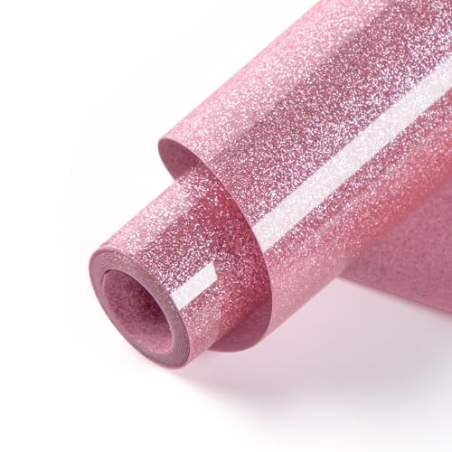 Pink Glitter HTV Vinyl