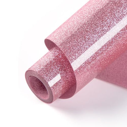 Pink Glitter HTV Vinyl