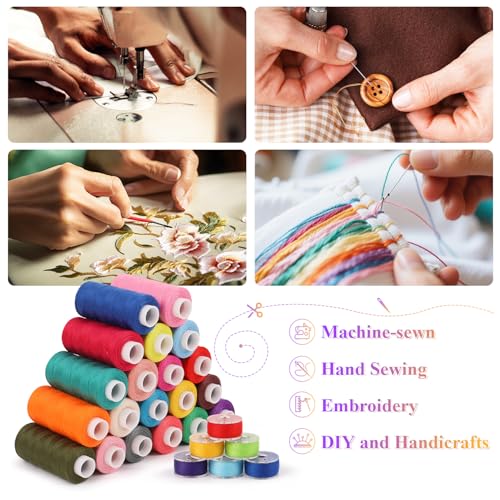 Bobbins Sewing Thread Kits 72pcs (88 Count)