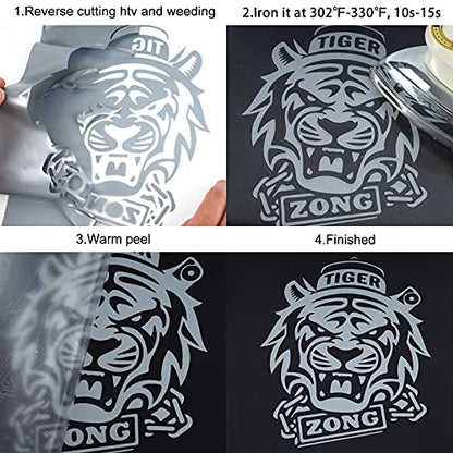 Silver HTV Heat Transfer Vinyl Rolls