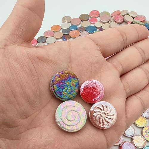 500g 1.1lb Random Color Irregular Ceramics Mosaic Tiles (16 Ounce)