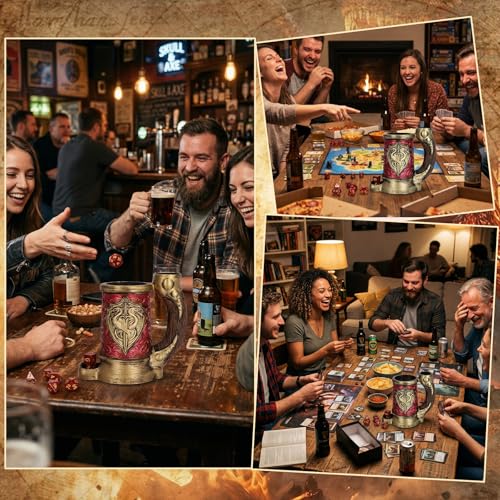 Dice Tower Mug DND Dice Rolling Tower with 7 PCS Dice Set