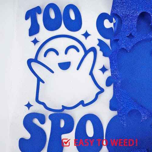 Glitter Royal Blue HTV Heat Transfer Vinyl Rolls